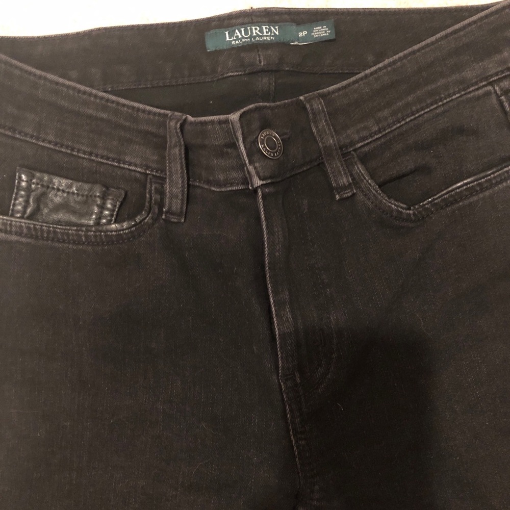 Lauren by Ralph Lauren black denim jeans